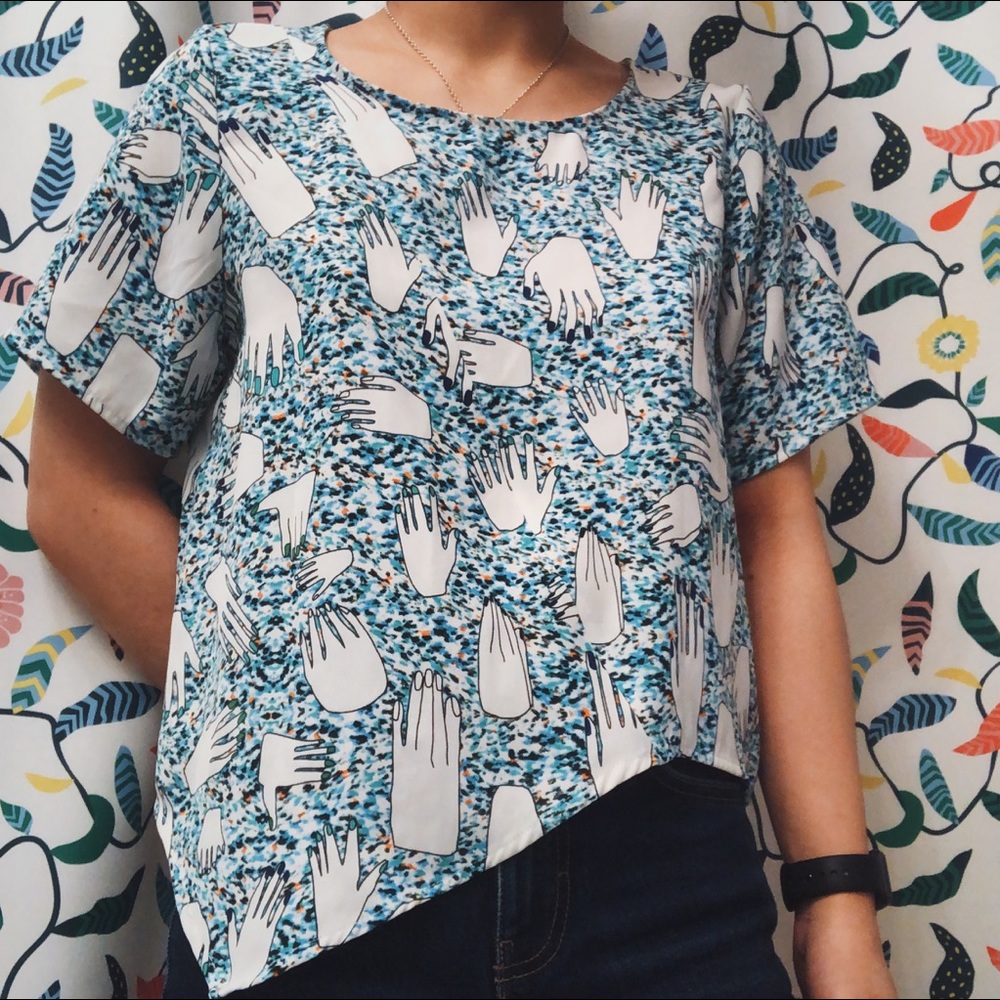 MONKI HAND PRINT SHIRT